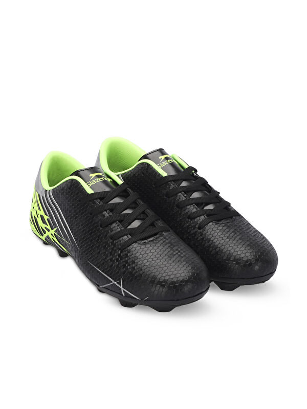 CARLO I Erkek Futbol Ayakkabı Siyah / Yeşil - Görsel 3
