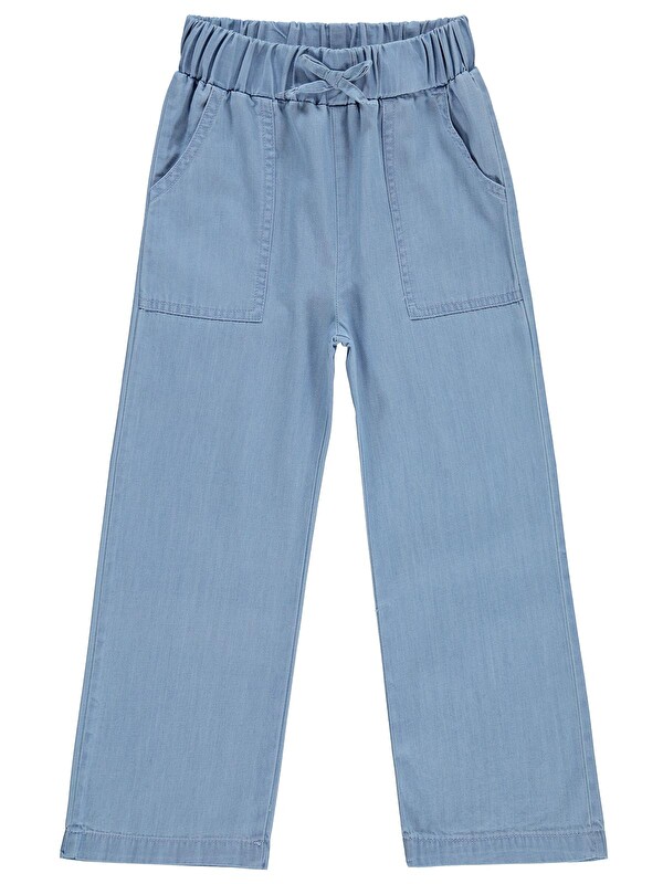 Civil Girls Bol Paça 6-9 Yaş Pantolon Jean - Mavi
