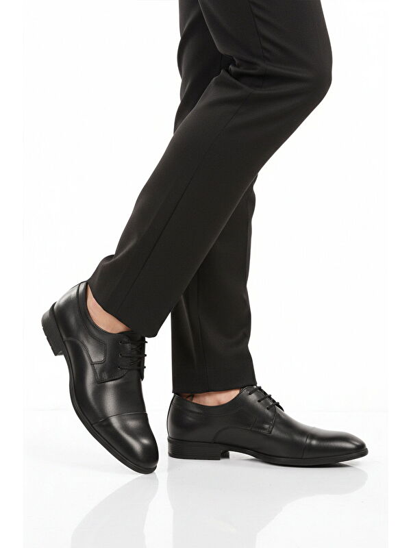 Ayakmod Siyah Ayakmod Premium Hakiki Deri Anatomik Erkek Klasik Ayakkabı 698 M