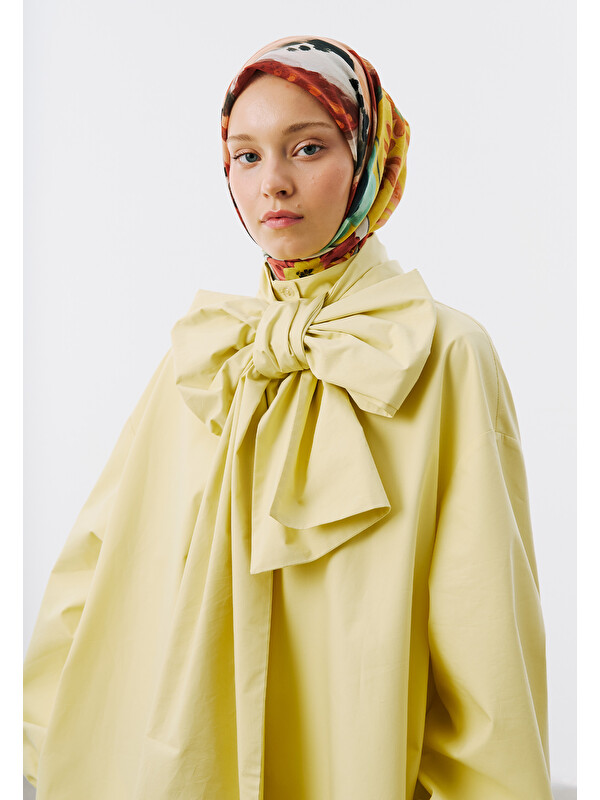 Fresh Scarfs Floral Story Desen Vual Eşarp Kiremit