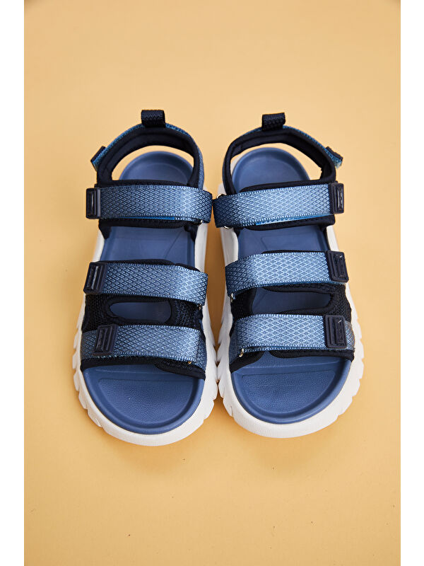 Cube Hafif Erkek Çocuk Lacivert Sandalet - Görsel 3