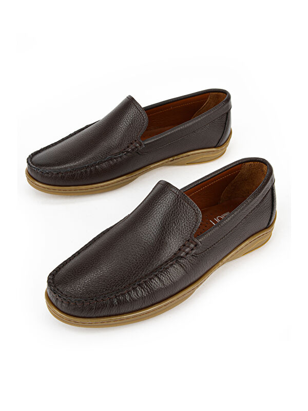 Ziya Ayakkabi Kahverengi Ziya Ayakkabi Hakiki Erkek Deri Günlük 1611064Z213