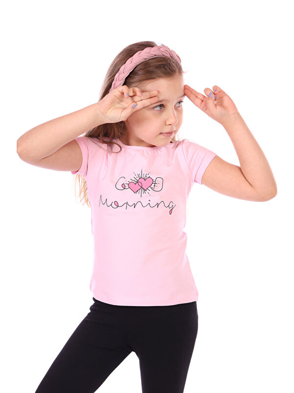 Toontoykids Kız Bebek Good Morning Baskılı Tişört