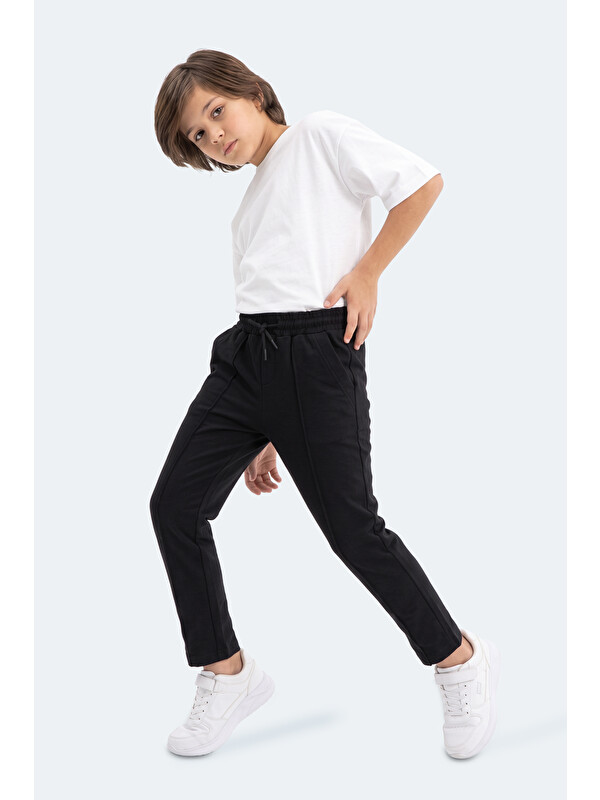 SLAZENGER PIKA Unisex Çocuk Siyah Eşofman Altı