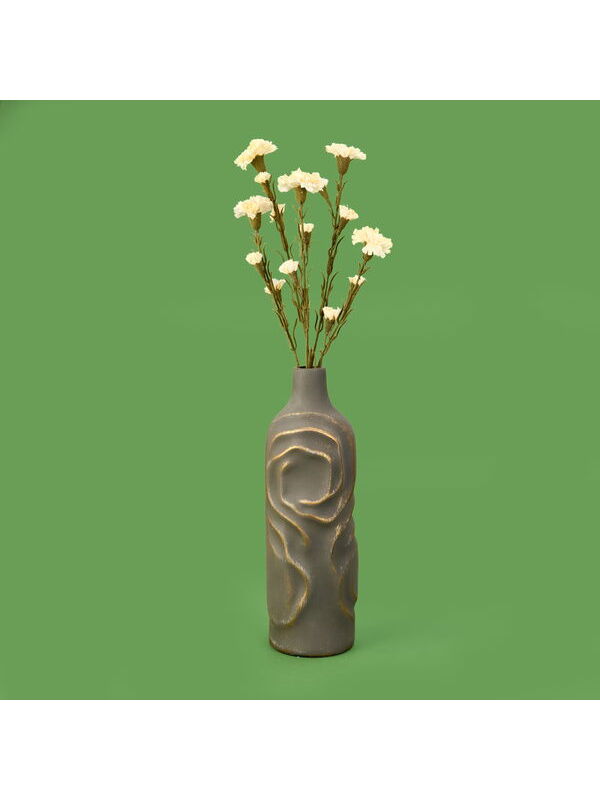 Evidea Deco Karanfil Dal Çiçek - Krem - 68 cm
