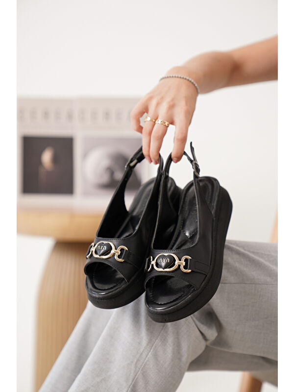 D744 Günlük Ortopedik Kadın Sandalet - Görsel 3