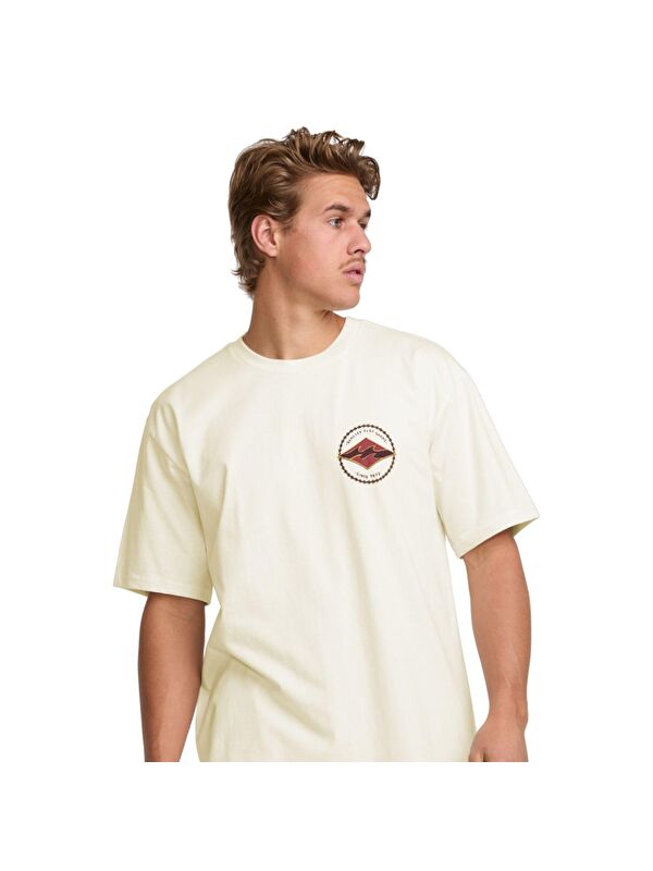 Billabong Rotor Diamond Regular Erkek Beyaz Tişört