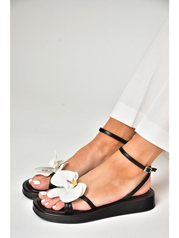 U3429627 Siyah Kadın Sandalet - Görsel 5