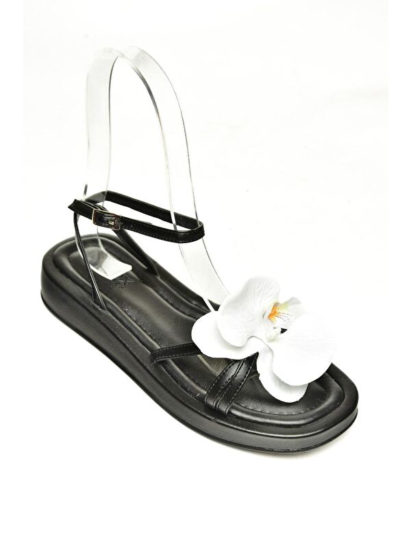 U3429627 Siyah Kadın Sandalet - Görsel 7