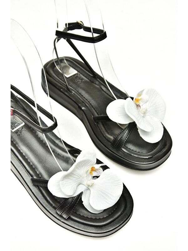 U3429627 Siyah Kadın Sandalet - Görsel 8