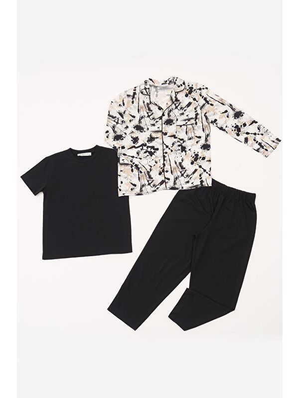 For You Kids Erkek Çocuk Pijama Takımı 3'lü