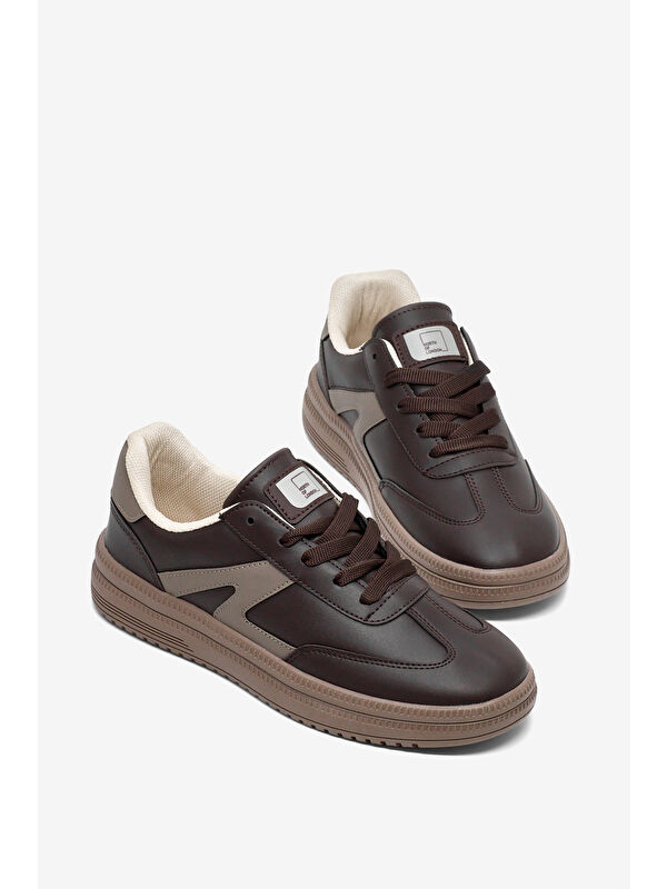 Tonny Black Beyaz Tonny Black Rahat Kalip Kadın Kauçuk Taban Bağcıklı Sneaker