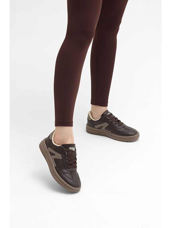 Tonny Black Beyaz Tonny Black Rahat Kalip Kadın Kauçuk Taban Bağcıklı Sneaker