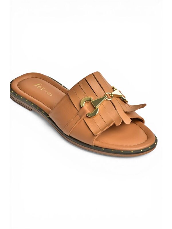 Fox Shoes Taba Kadın Terlik Y291873003