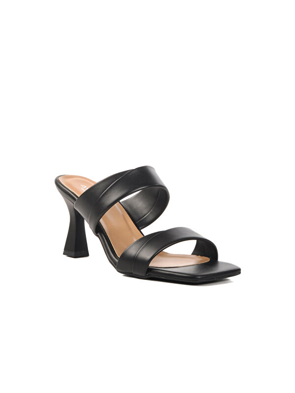 Siyah Kadın Topuklu Terlik 576006 Z - Görsel 4