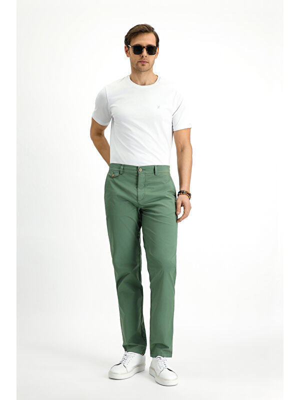 Kiğılı Regular Fit Elastanlı Kanvas / Chino Pantolon