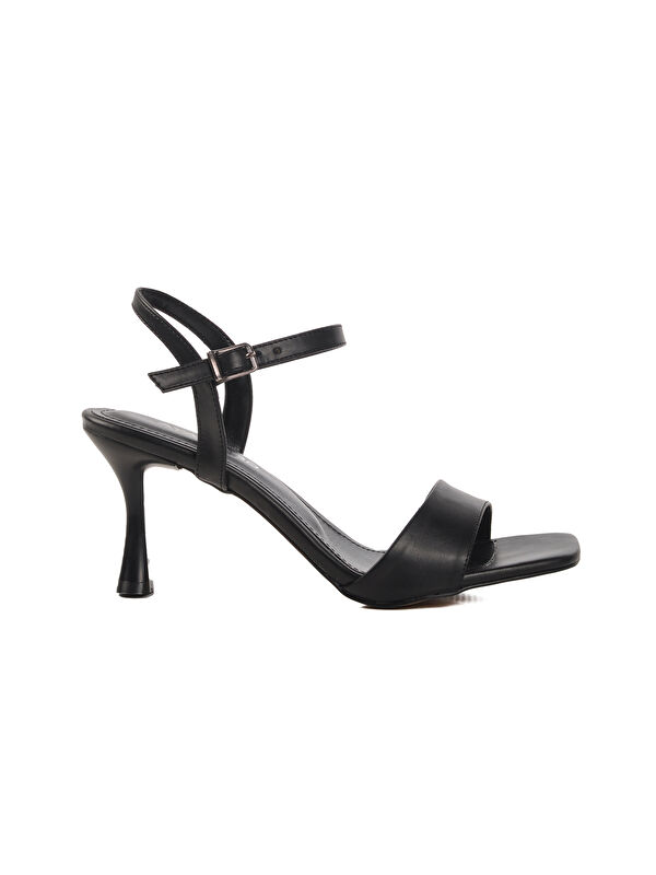 Siyah Kadın Topuklu Sandalet 448189 Z - Görsel 2