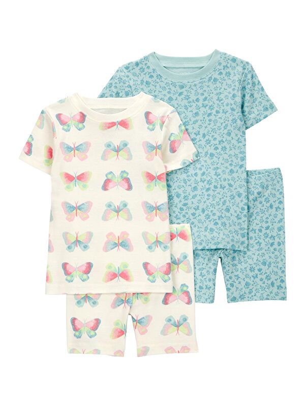 Carter's Kız Bebek Pijama Set 4'lü Paket