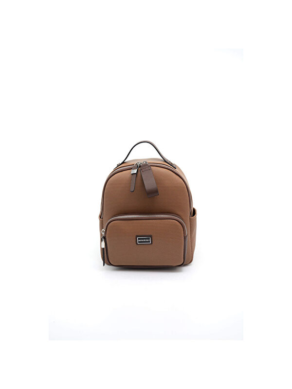 Silver Polo Kadın 1130-45816 SILVER POLO SIRT ÇANTASI M86 KARAMEL-MAT KAHVE