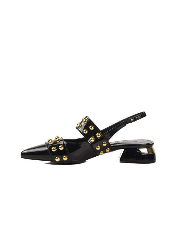 Siyah Rugan Kadın Abiye Ayakkabı 575023 Z - Görsel 3