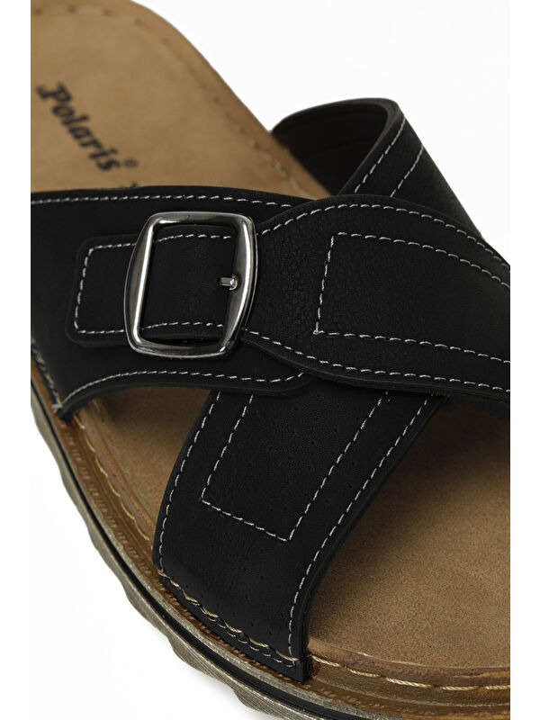 408065.M5FX Siyah Erkek Terlik - Görsel 8