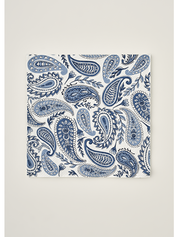 Bella Maison Paisley 40'lı Kağıt Peçete Mavi (33x33 cm)