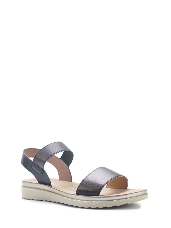 166923.Z5FX Siyah Kadın Comfort Sandalet - Görsel 3