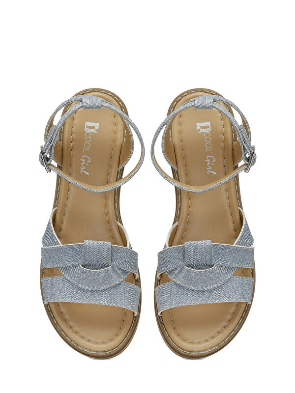 RENDA G 5FX Mavi Kız Çocuk Sandalet - Görsel 5