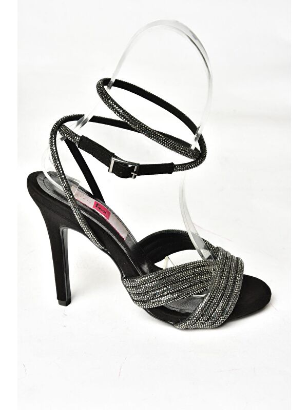 S4220781 Siyah Kadın Topuklu Ayakkabı - Görsel 2