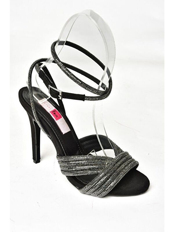 S4220781 Siyah Kadın Topuklu Ayakkabı - Görsel 3