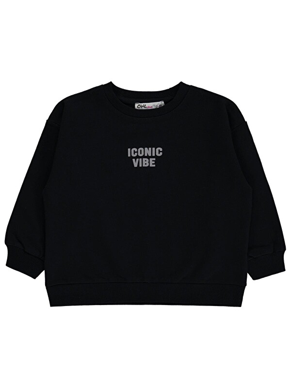 Civil Girls Basic 2-5 Yaş Sweatshirt - Siyah