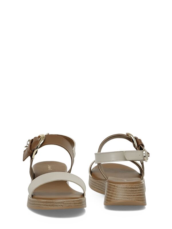 325067.Z 5FX Taba Kadın Dolgu Topuk Sandalet - Görsel 6