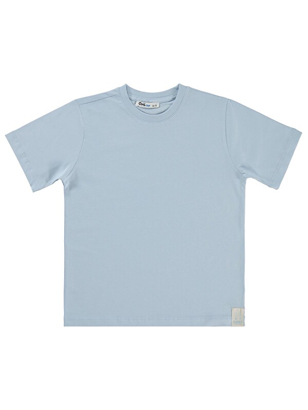 Civil Boys Basic Surf Etiketli 10-13 Yaş Tişört - Mavi 11-12 Yaş