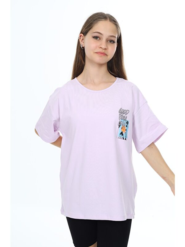 Toontoykids Kız Çocuk Baskılı Tişört