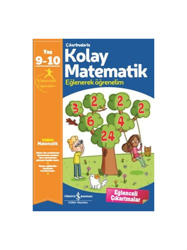 Türkiye İş Bankası Kültür Yayınları Çıkartmalarla Kolay Matematik 9 10 Yaş