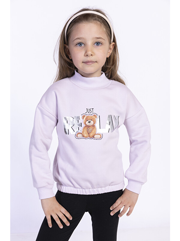 Toontoykids Kız Çocuk Baskılı Sweatshirt