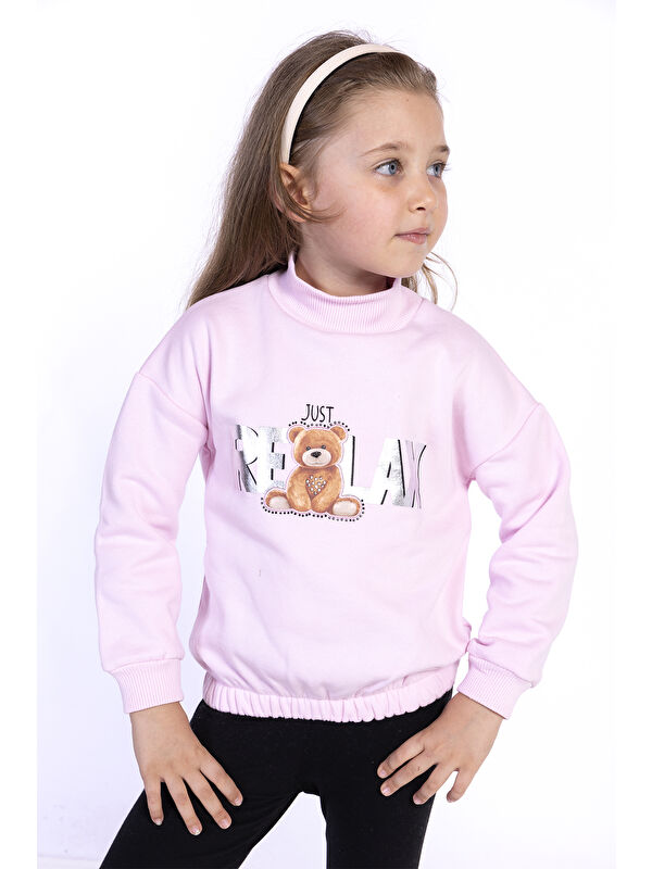 Toontoykids Kız Çocuk Baskılı Sweatshirt