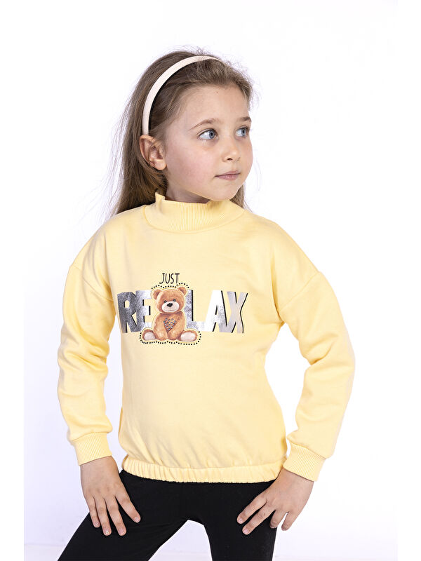Toontoykids Kız Çocuk Baskılı Sweatshirt