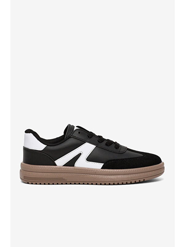 Tonny Black Beyaz Tonny Black Rahat Kalip Kadın Kauçuk Taban Bağcıklı Sneaker