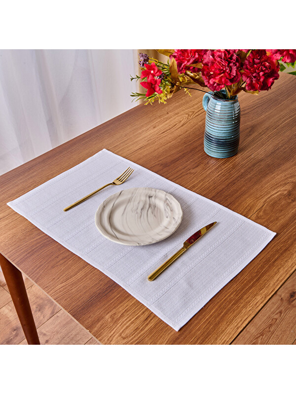 Evidea Soft Granny 2'li Amerikan Servis - Beyaz - 30x50 cm