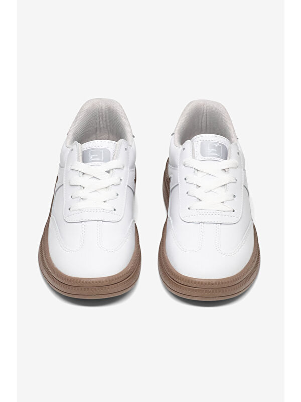 Tonny Black Beyaz Tonny Black Rahat Kalip Kadın Kauçuk Taban Bağcıklı Sneaker