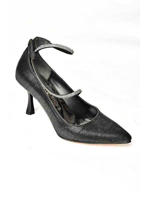 S2460697 Siyah Kadın Topuklu Ayakkabı - Görsel 5