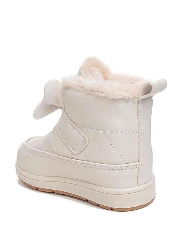 Rmd 341 Bant Kurdela Detaylı Kürklü Kız Çocuk Bebek Bot - Görsel 3