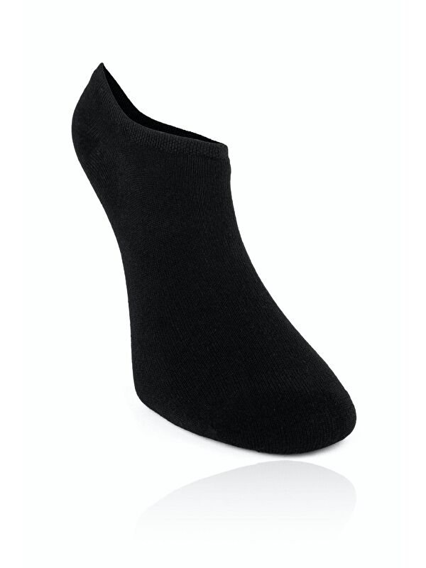 6'lı Kadın Siyah Bambu Yüksek Kaliteli Dikişsiz Yumuşak Nefes Alabilen Sneakers Çorap - Görsel 5