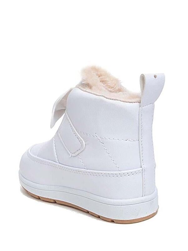 Rmd 341 Bant Kurdela Detaylı Kürklü Kız Çocuk Bebek Bot - Görsel 3