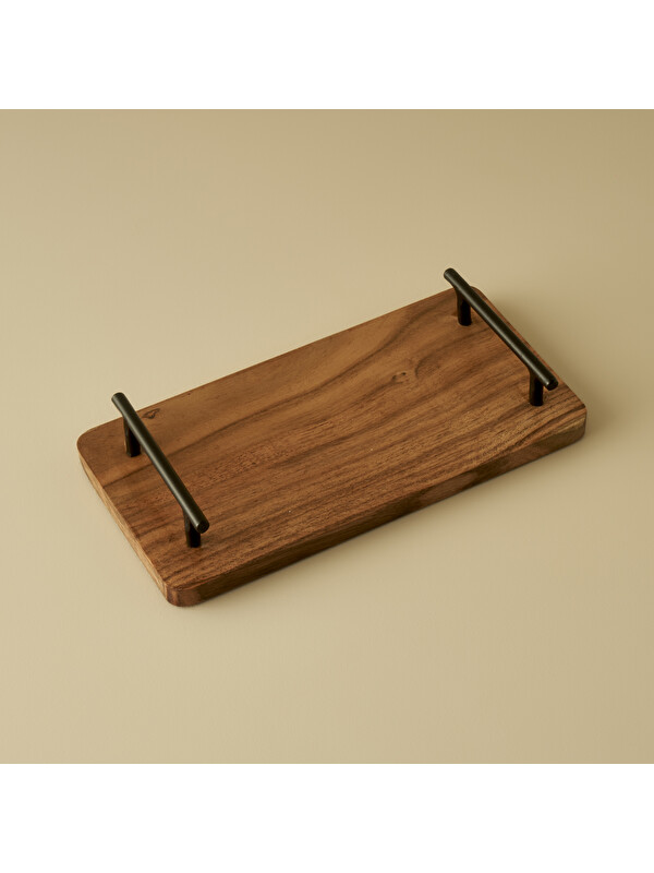 Bella Maison Eliffe Dekoratif Tepsi Naturel (30x15x5 cm)