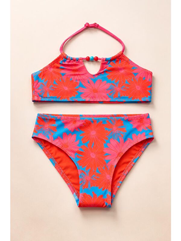 Katia And Bony Kız Çocuk Floral Outburst Bikini Takımı Pembe
