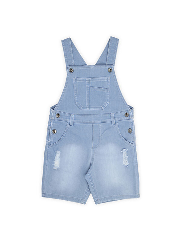 Panço Erkek Çocuk Denim Salopet Lacivert