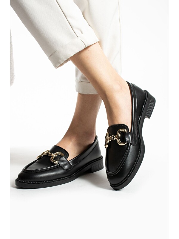 DUXAL SHOES Jane Kadın Loafer Makosen Casual Toka Detay Günlük Ayakkabı