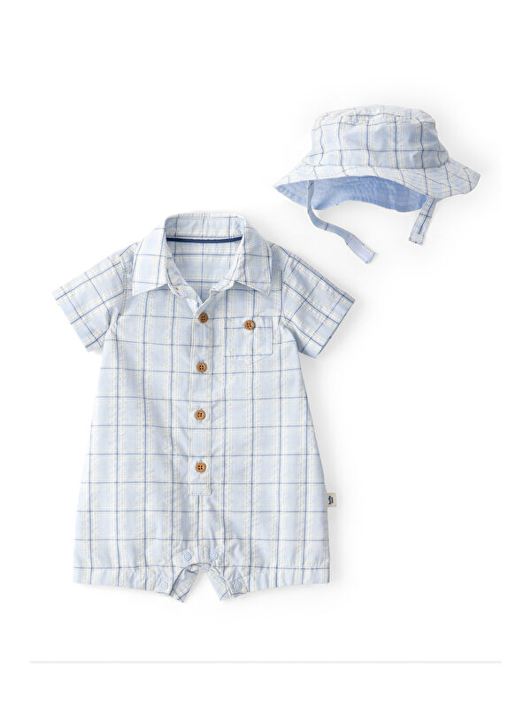 Carter's Erkek Bebek Kısa Tulum 3 Ay-24 Ay Mavi